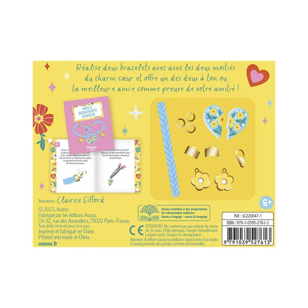 Kit créatif - Mes 2 bracelets d'amitié Auzou