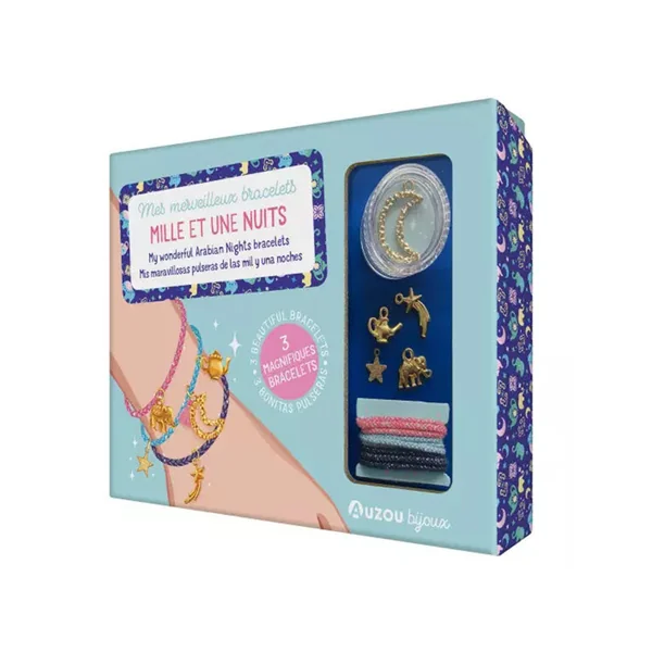 Kit créatif - Mes Merveilleux Bracelets Mille et une nuits - Auzou
