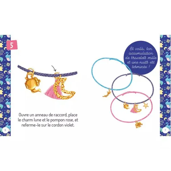 Kit créatif - Mes Merveilleux Bracelets Mille et une nuits - Auzou