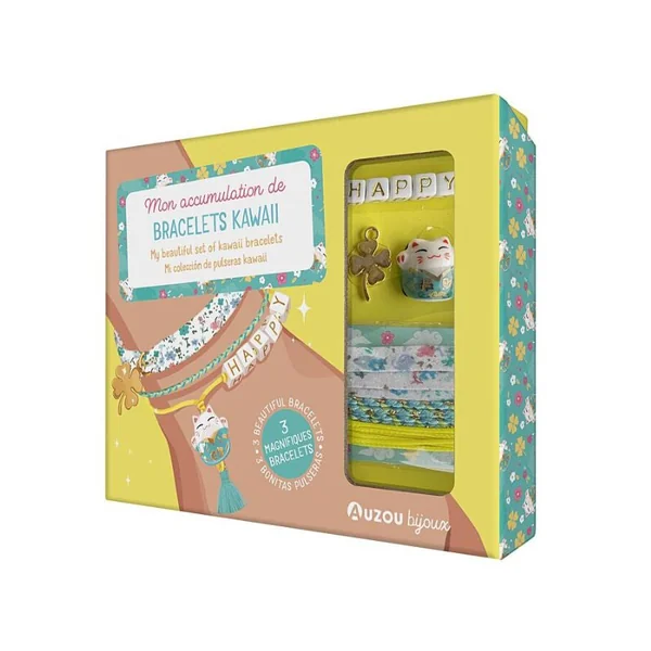 Kit créatif - Mon accumulation de bracelets Kawaii - Auzou