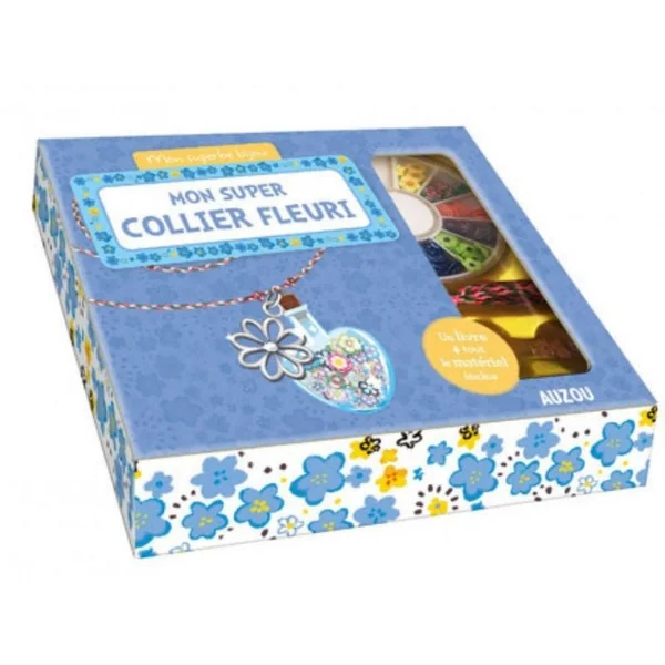 Kit créatif - Mon superbe bijou Auzou - mon super collier fleuri