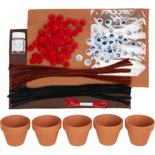 Kit créatif VBS « Élans en pot en terre cuite »
