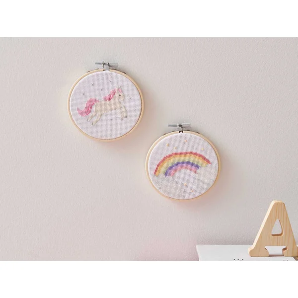 KIT DE BRODERIE ARC-EN-CIEL - RICO DESIGN
