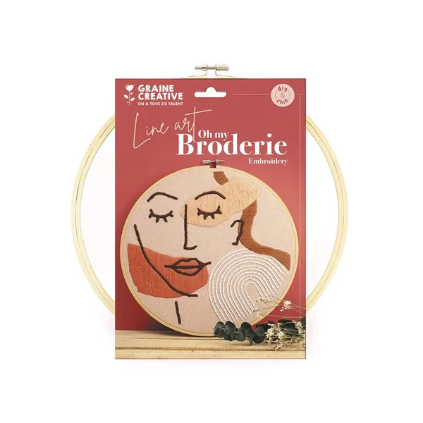 Kit de broderie décorative - Line art