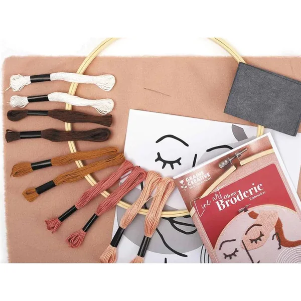 Kit de broderie décorative - Line art