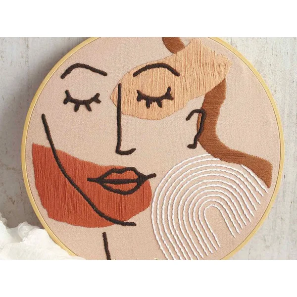 Kit de broderie décorative - Line art