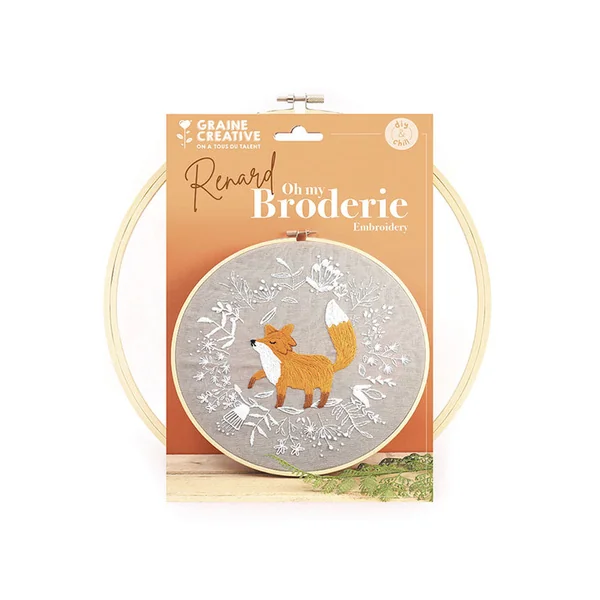 Kit de broderie décorative - Renard