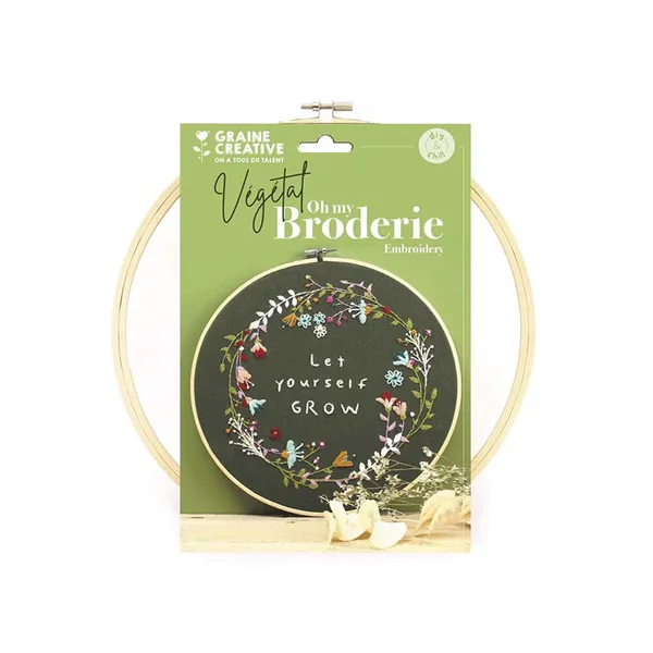 Kit de broderie décorative - Végétal