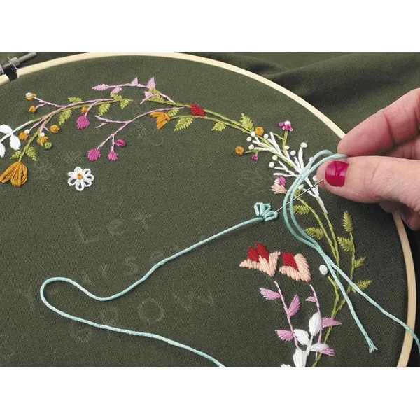 Kit de broderie décorative - Végétal