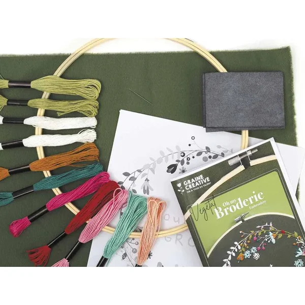 Kit de broderie décorative - Végétal