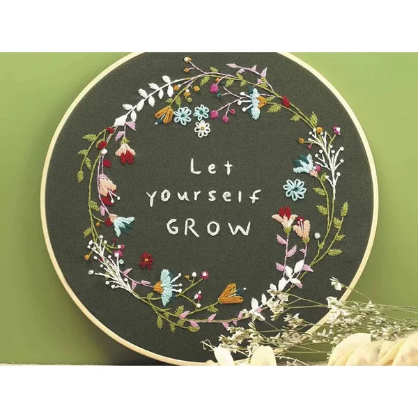 Kit de broderie décorative - Végétal