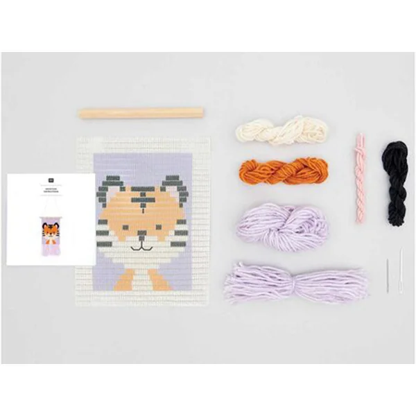 KIT DE BRODERIE LONGSTITCH TIGRE - RICO DESIGN