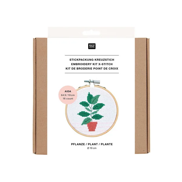 KIT DE BRODERIE PLANTE - RICO DESIGN