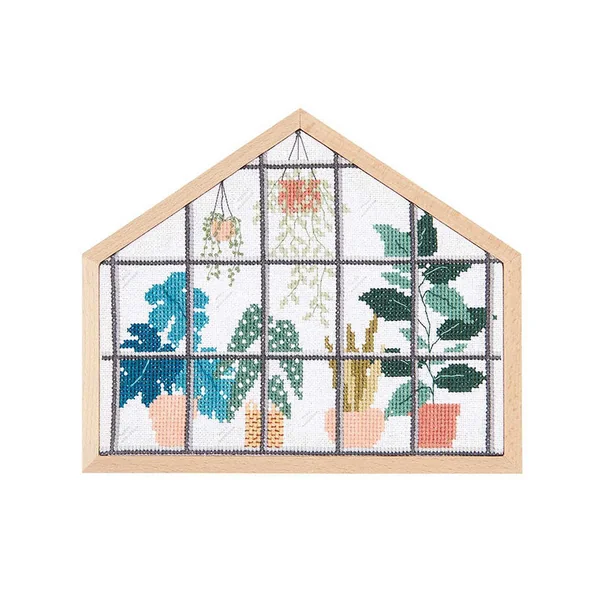 KIT DE BRODERIE POINT DE CROIX URBAN JUNGLE - RICO DESIGN