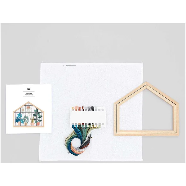 KIT DE BRODERIE POINT DE CROIX URBAN JUNGLE - RICO DESIGN