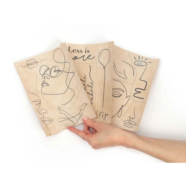 Kit de broderie sur vêtement - Line Art