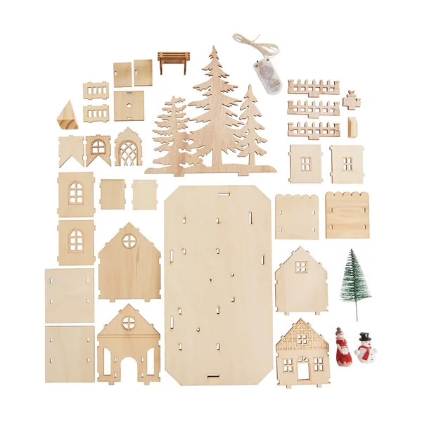 Kit de construction bois VBS « Chemin de l'église »