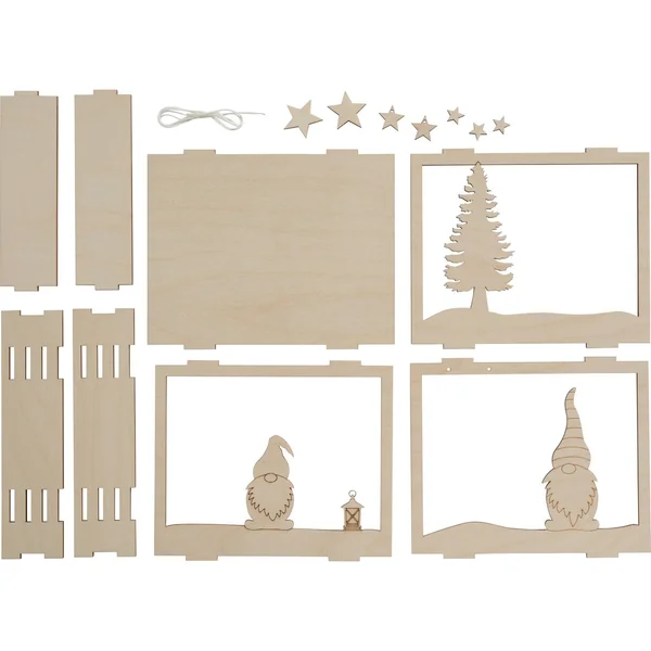 Kit de construction en bois cadre « Lutins »