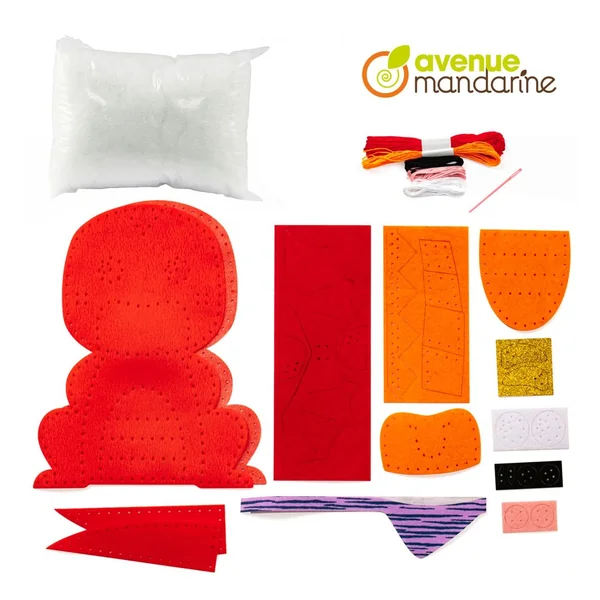 Kit de couture Avenue Mandarine « Little Couz'In – Aaron le dragon »