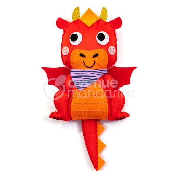 Kit de couture Avenue Mandarine « Little Couz'In – Aaron le dragon »