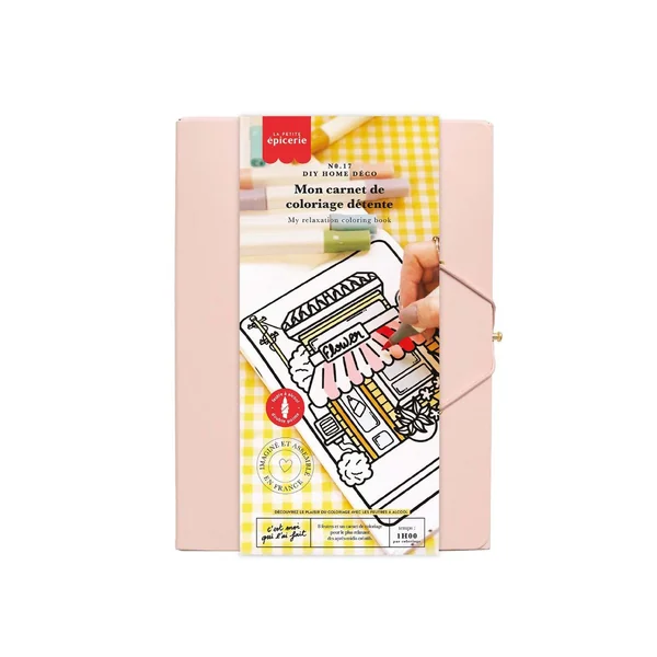 Kit DIY Home Déco - Mon carnet de coloriage détente