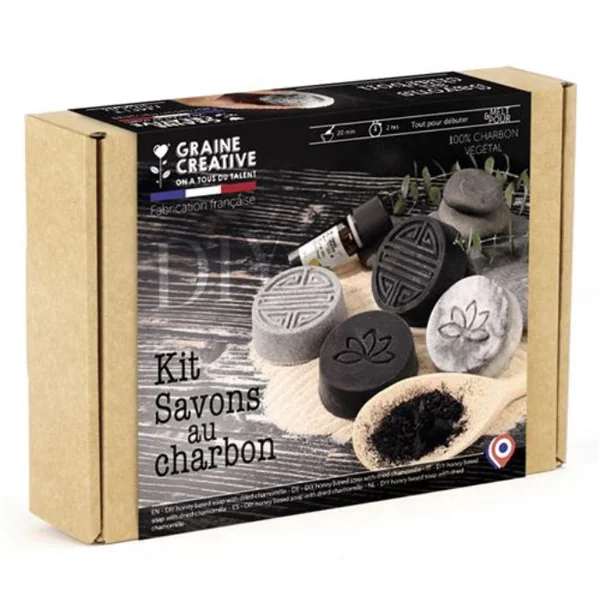 Kit DIY Savons au charbon
