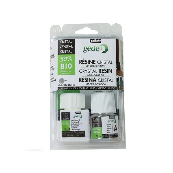 Kit découverte résine cristal bio – 45 mL