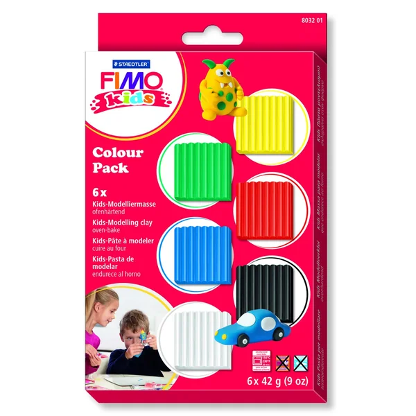 Kit Fimo Kids assortiment garçon 6x42gr