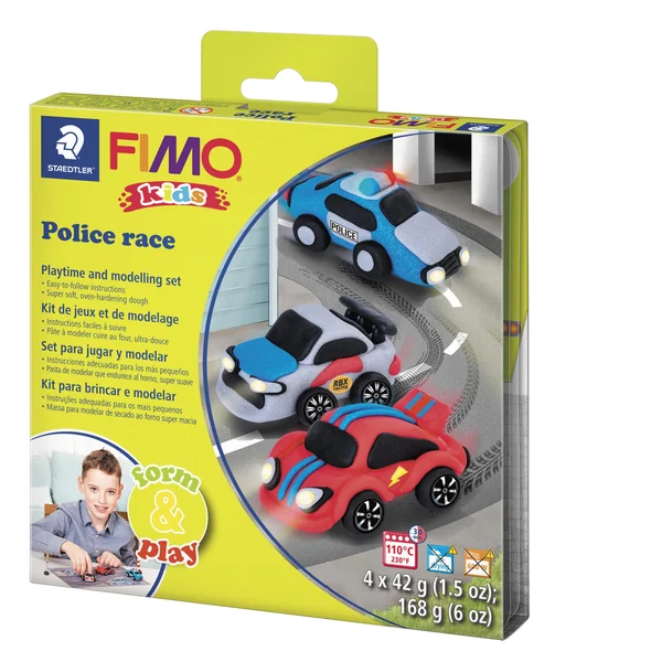 Kit Fimo Kids - Course de police