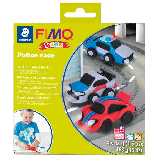 Kit Fimo Kids - Course de police