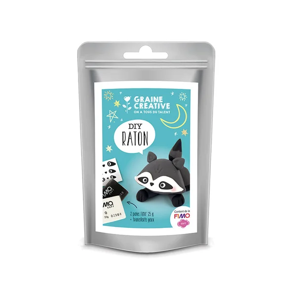 Kit fimo Raton laveur par Graine Créative