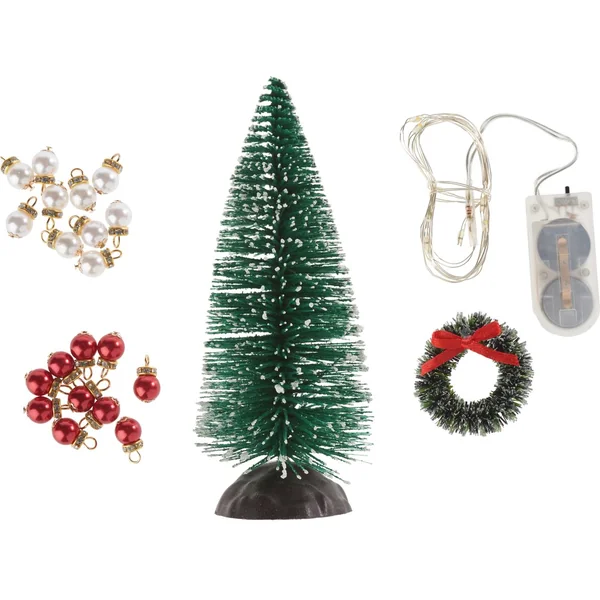Kit lutins « Sapin illuminé & couronne de Noël »