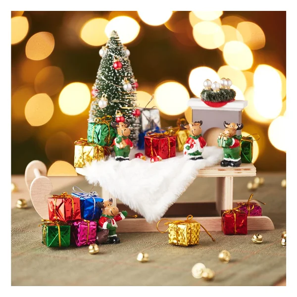 Kit lutins « Sapin illuminé & couronne de Noël »