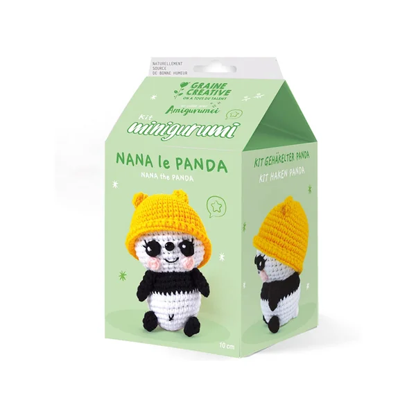 Kit Minigurumi - Panda 10 cm - Graine Créative