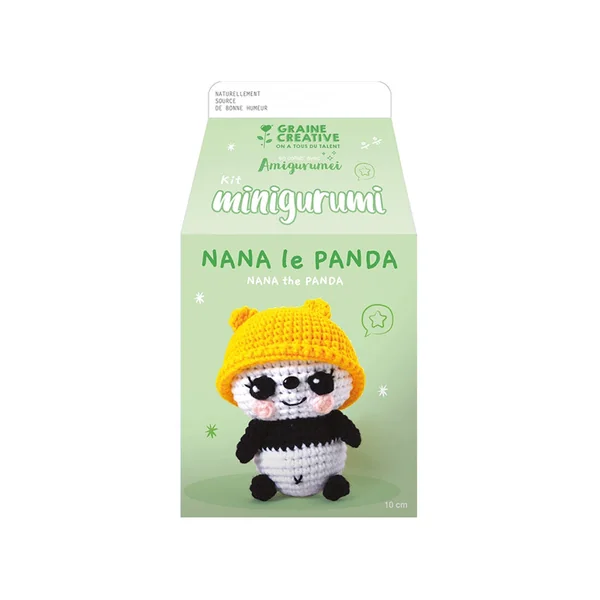 Kit Minigurumi - Panda 10 cm - Graine Créative