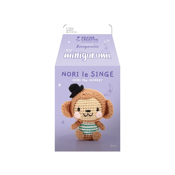 Kit Minigurumi singe Nori - Graine Creative