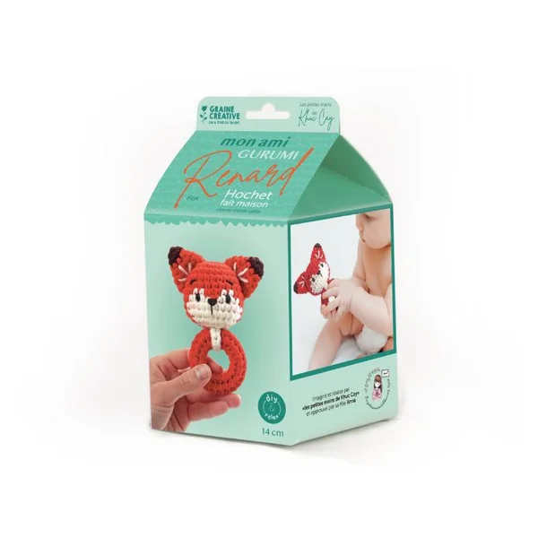 Kit Mon hochet Amigurumi - Renard - Graine Créative