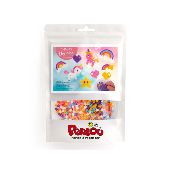 Kit perlou licorne - 1000 perles à repasser