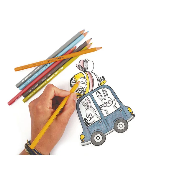Kit plastique dingue 8 décorations de pâques pour enfants