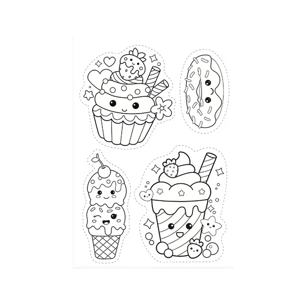 Kit plastique fou aimants kawaii à colorier pour enfants