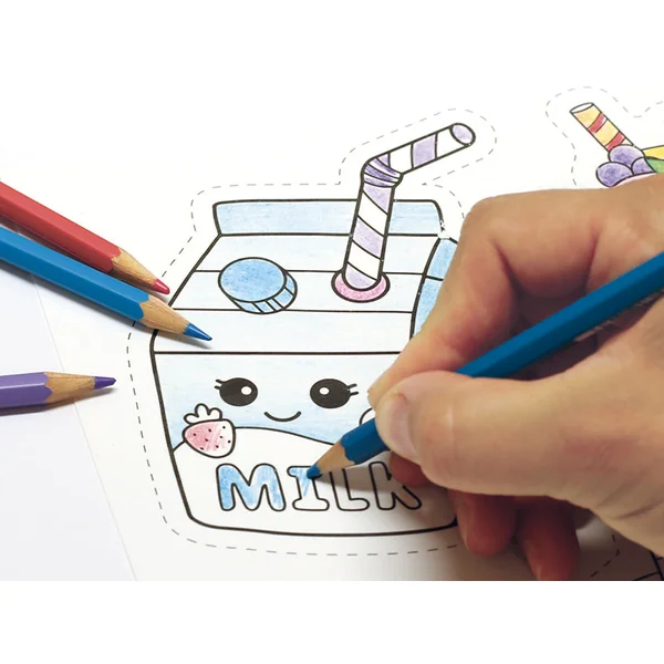 Kit plastique fou aimants kawaii à colorier pour enfants