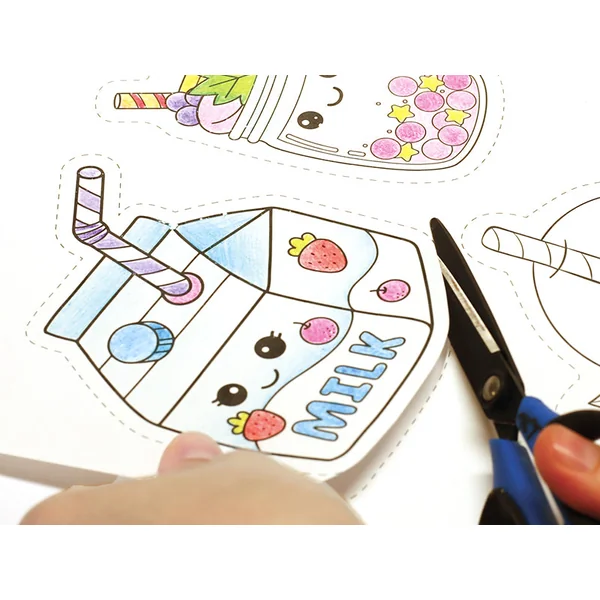 Kit plastique fou aimants kawaii à colorier pour enfants