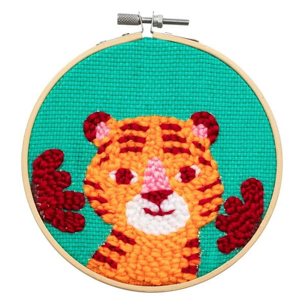 Kit punch needle Avenue Mandarine « Tigre »