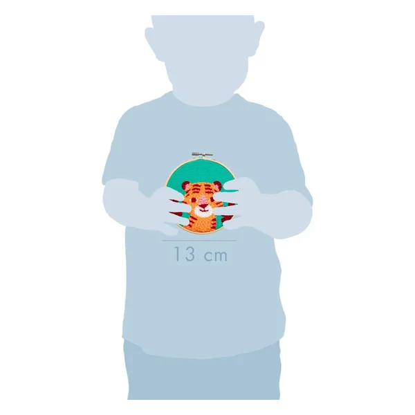 Kit punch needle Avenue Mandarine « Tigre »