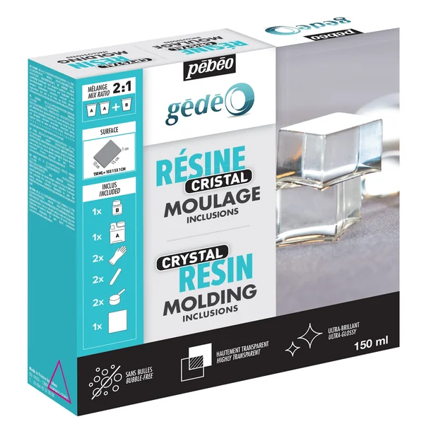 Kit résine Cristal Gédéo 150 ml