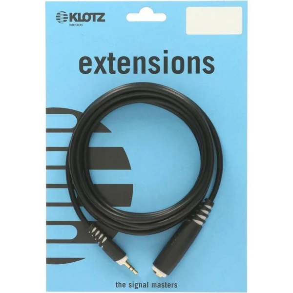KLOTZ AS-EX3 Câble d'extension pour Casques Audio Mini-Jack M / Jack 6.35mm F