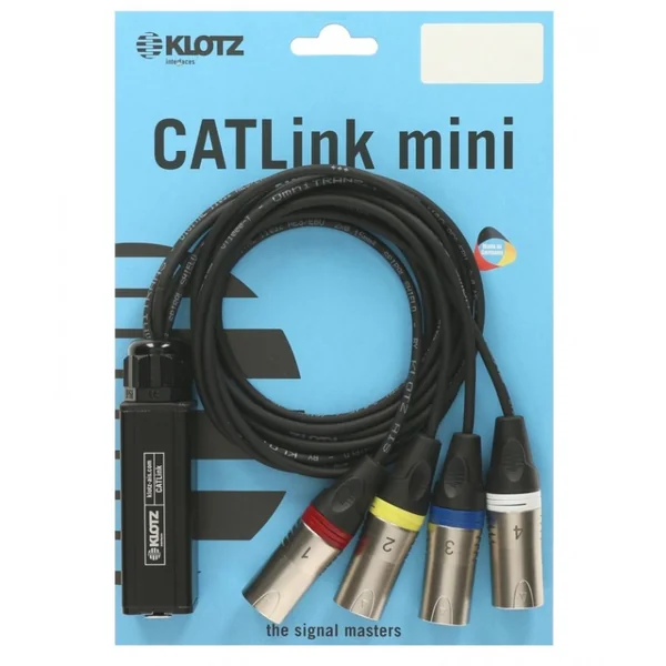 KLOTZ CATLINK MINI Adaptateur 4 Canaux EtherCON F / 4 XLR 3 M Longueur 0.8 Mètre