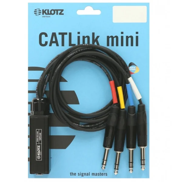 KLOTZ CATLINK MINI Adaptateur 4 Canaux EtherCON F / Jack TRS 6.35mm Longueur 0.8 Mètre