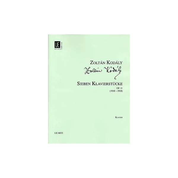 Kodaly Z. Seven Pieces OP 11 Piano