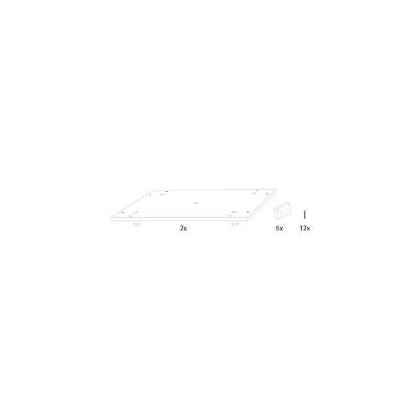 LA BAGUETTERIE Podium Anti-Vibration 2pcs 150x60cm ou 120x75cm